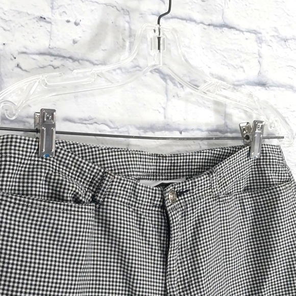 🔵BOGO FREE🔵 First Issue Liz Claiborne Black & White Capri Pants Sz 10 - Picture 4 of 6